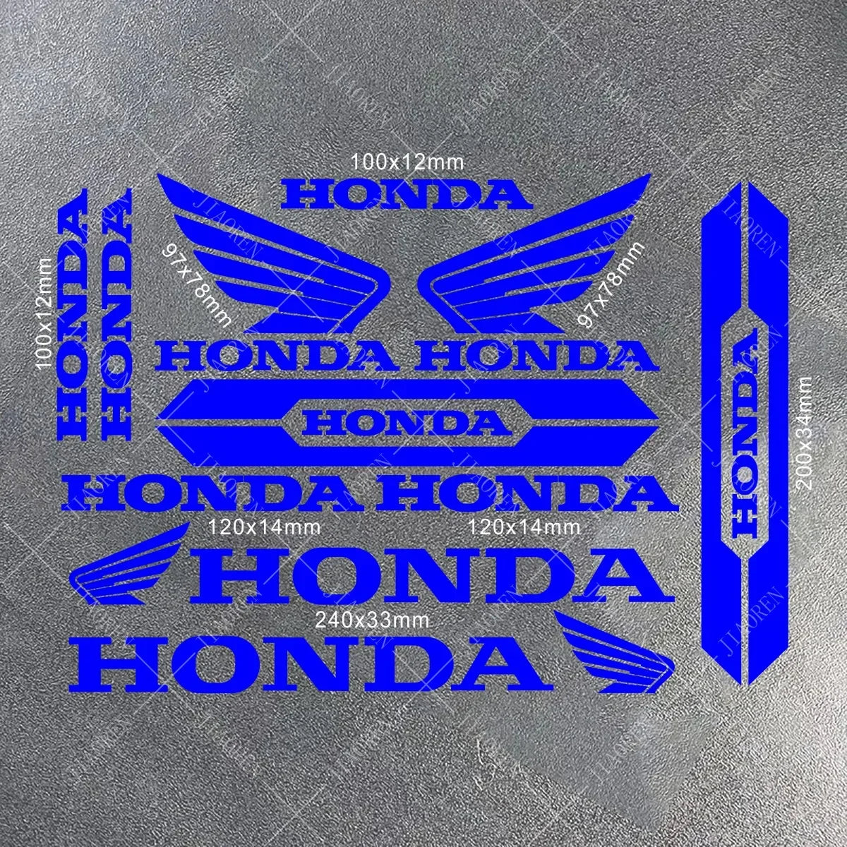 Sticker Master Honda Vinyl Motorcycle Tank & Helmet Sticker Set