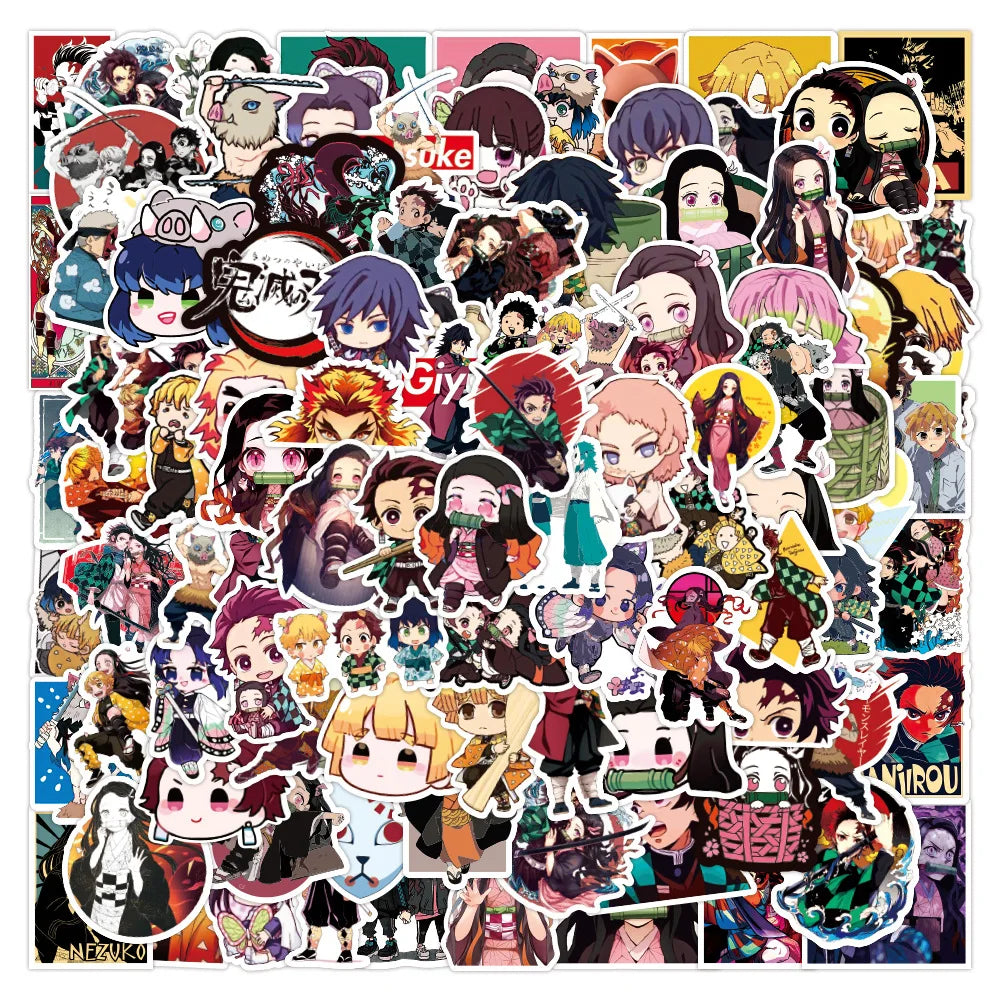50pcs Demon Slayer Şeytan Sticker Pack | Sticker Master