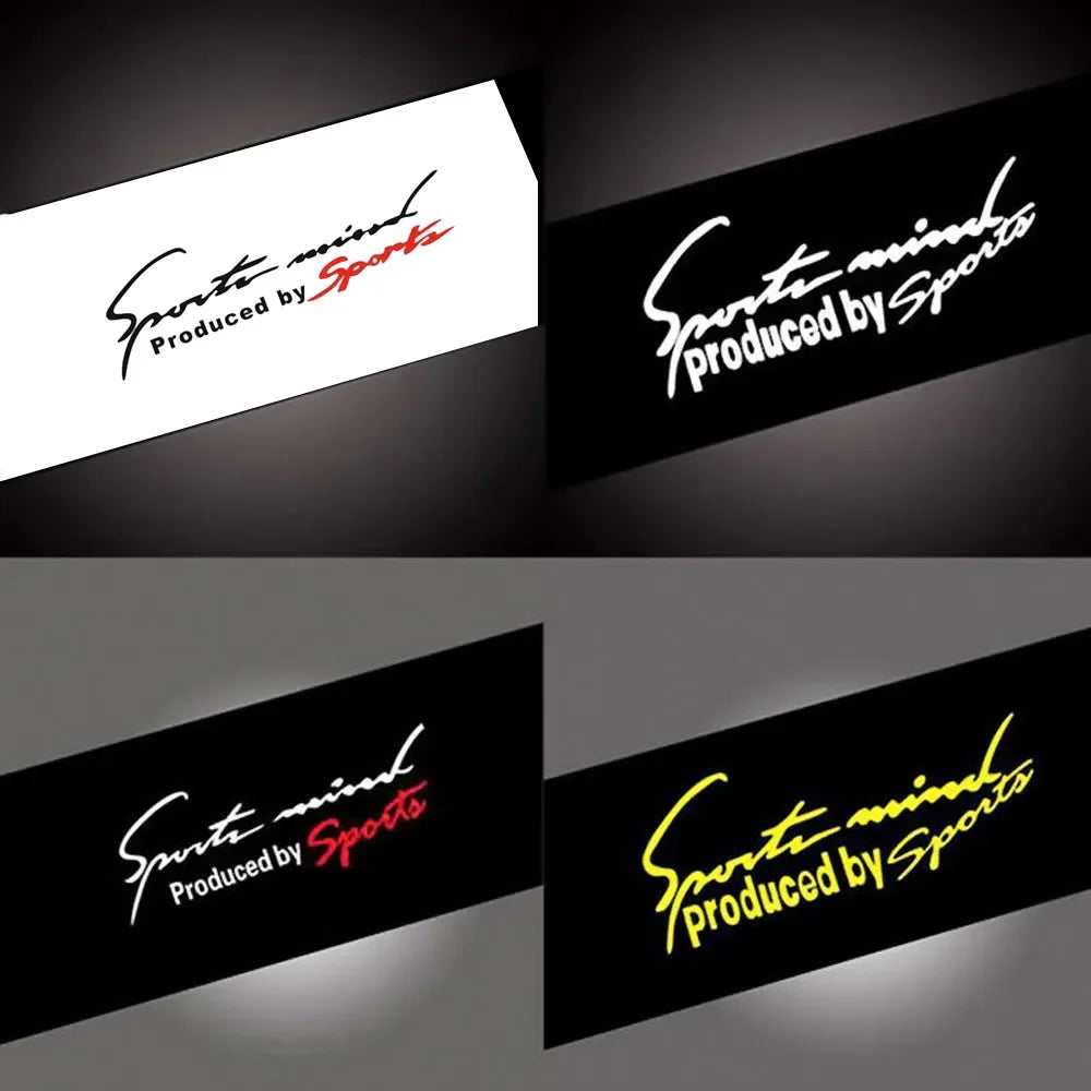 Sticker Master "Sports Mind" Far ve Kapı Sticker 27x8 CM