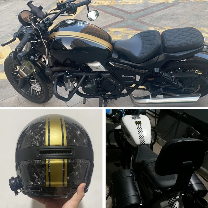 Sticker Master 50 Cm Çizgi Motor Sticker (Yakıt Deposu, Gövde, Kask)