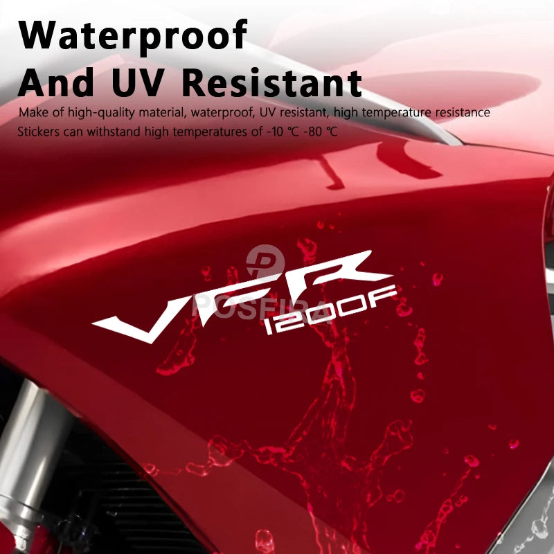 Honda VFR 1200F Sticker Seti | 2010-2016 Yan Grenaj Logosu (2 Adet) - Sticker Master