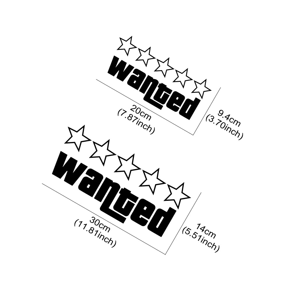 Sticker Master Wanted Araba Komik Çıkartmalar Oto Vinil Film GTA Çıkartmaları Araba Tampon Pencereleri Motosiklet Dizüstü Bilgisayar Duvarları Araba Aksesuar