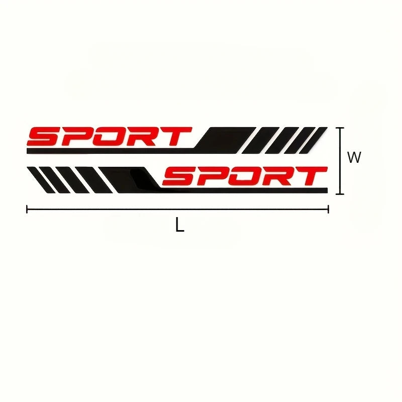 Sticker Master Sport Yan Şerit Kapı Sticker Seti (4 Parça)