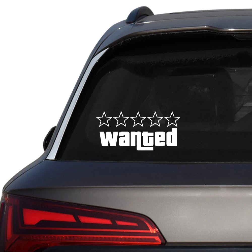 Sticker Master Wanted Araba Komik Çıkartmalar Oto Vinil Film GTA Çıkartmaları Araba Tampon Pencereleri Motosiklet Dizüstü Bilgisayar Duvarları Araba Aksesuar