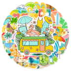 50’li Yaz Tatili Plaj Sticker Seti | Sticker Master