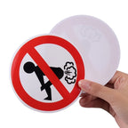 Komik Araba Sticker - Osurma Yasak Etiket - Dayanıklı Yapıştırma Çıkartma