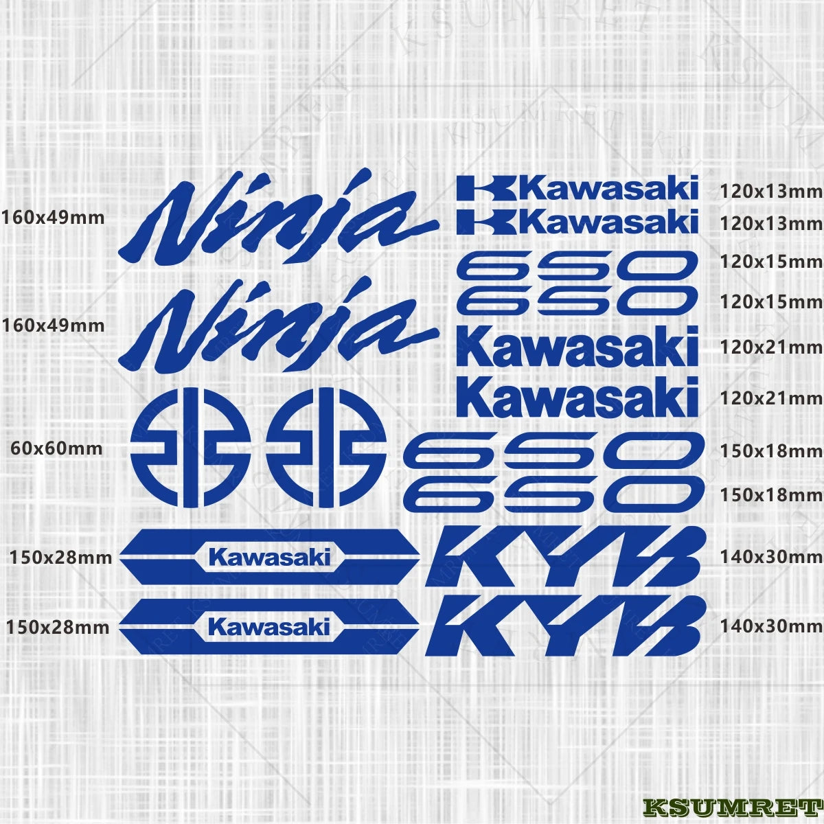 Kawasaki Ninja 650 Sticker Set Waterproof | Sticker Master