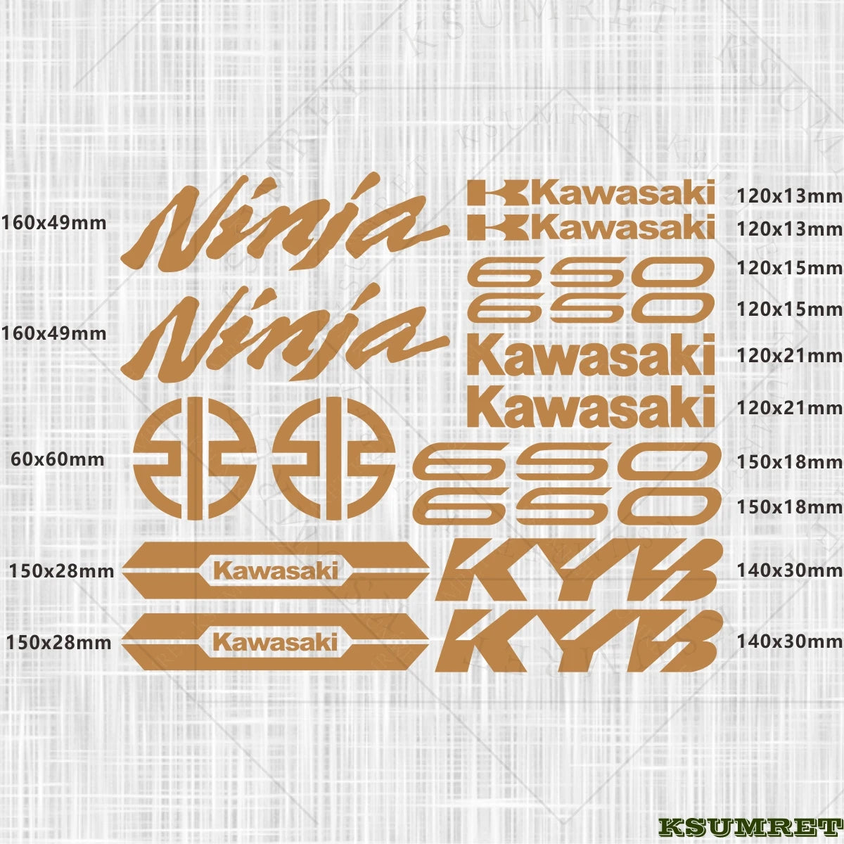 Kawasaki Ninja 650 Sticker Set Waterproof | Sticker Master