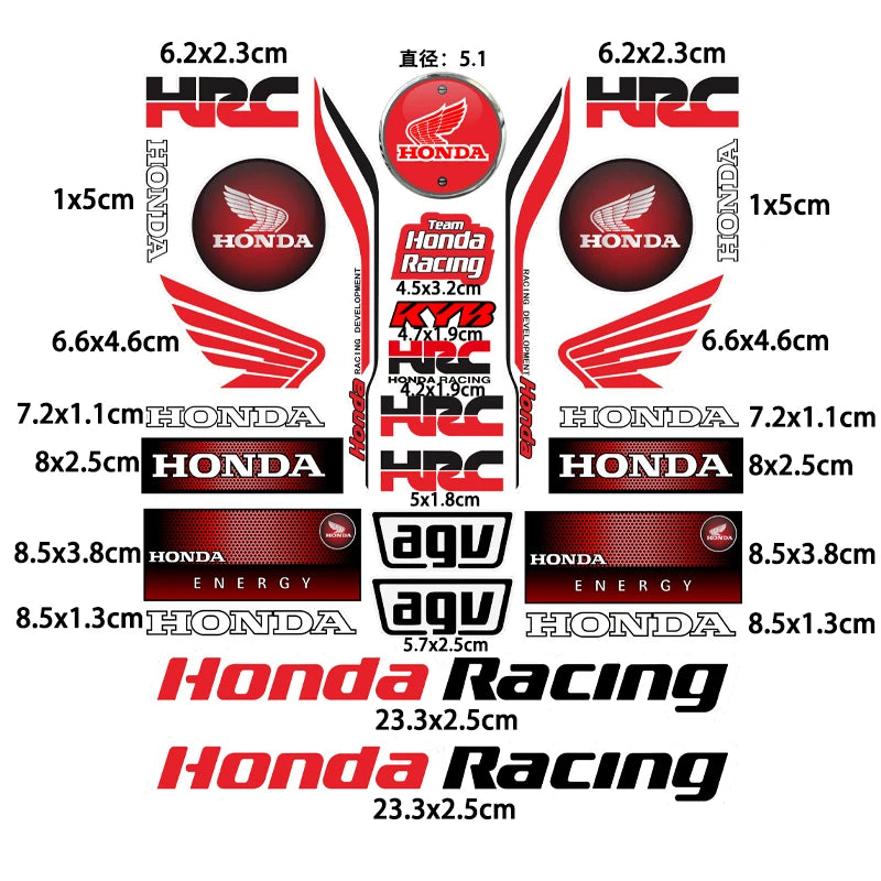 Honda Logo Motosiklet Sticker Seti | Sticker Master