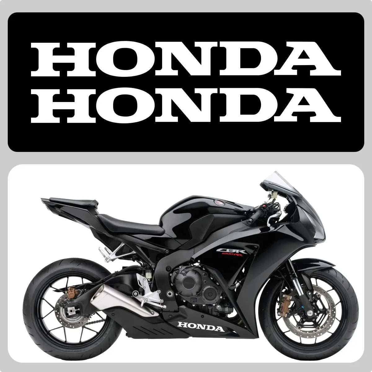 Sticker Master Honda CBR Serisi Uyumlu Yüksek Kaliteli Vinil Logo Sticker Seti