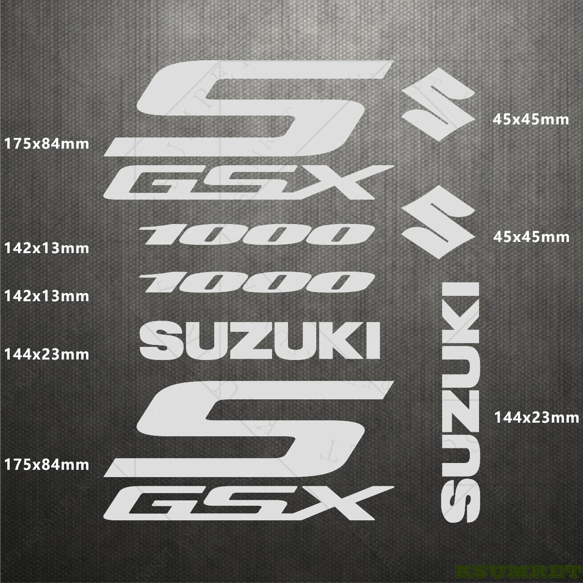 Suzuki GSX-S 1000 Sticker Seti Vinil Çıkartma Farklı Renkler | Sticker Master