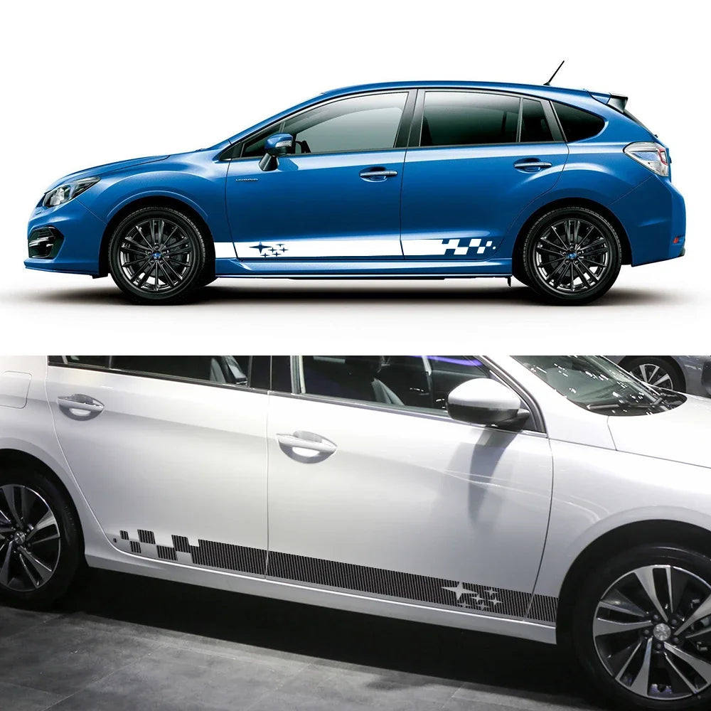 Sticker Master Subaru Impreza WRX STI Yan Kapı Şerit Sticker  GDB GVB 2018 2009 2008 2014 2002 2015 Oto Araba Etiket Yapıştırma(2 Adet)