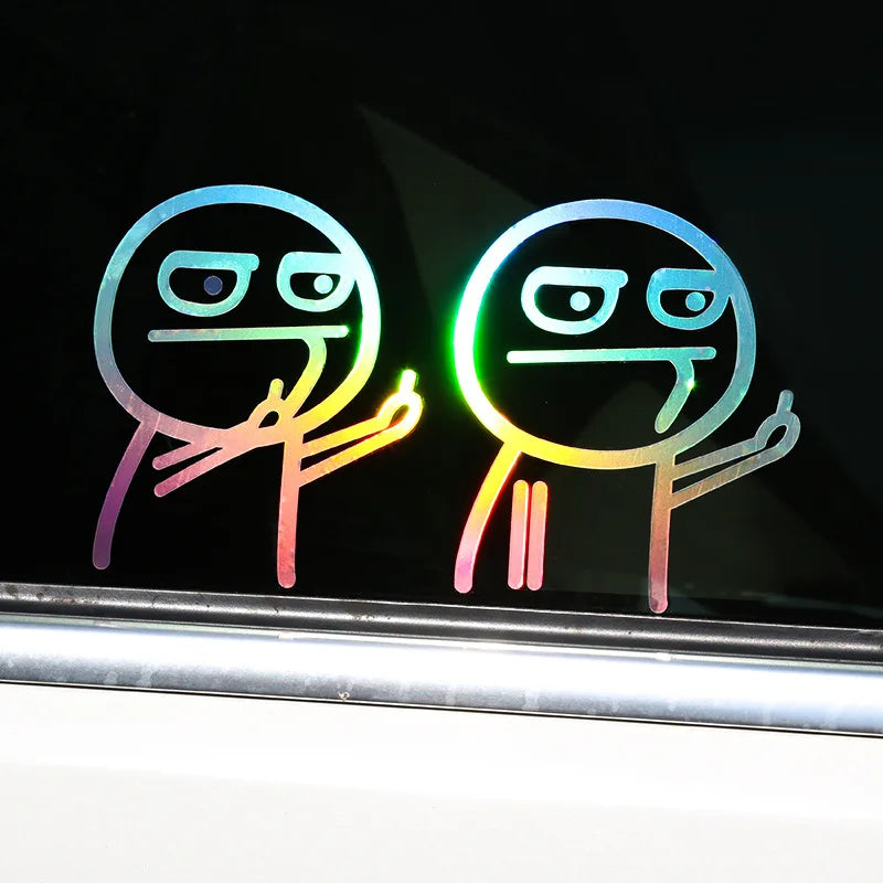 Sticker Master Komik Meme Araba Stickerı (Despise)