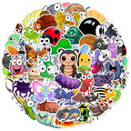 50’li Karışık Solucan ve Böcek Sticker Seti | Sticker Master