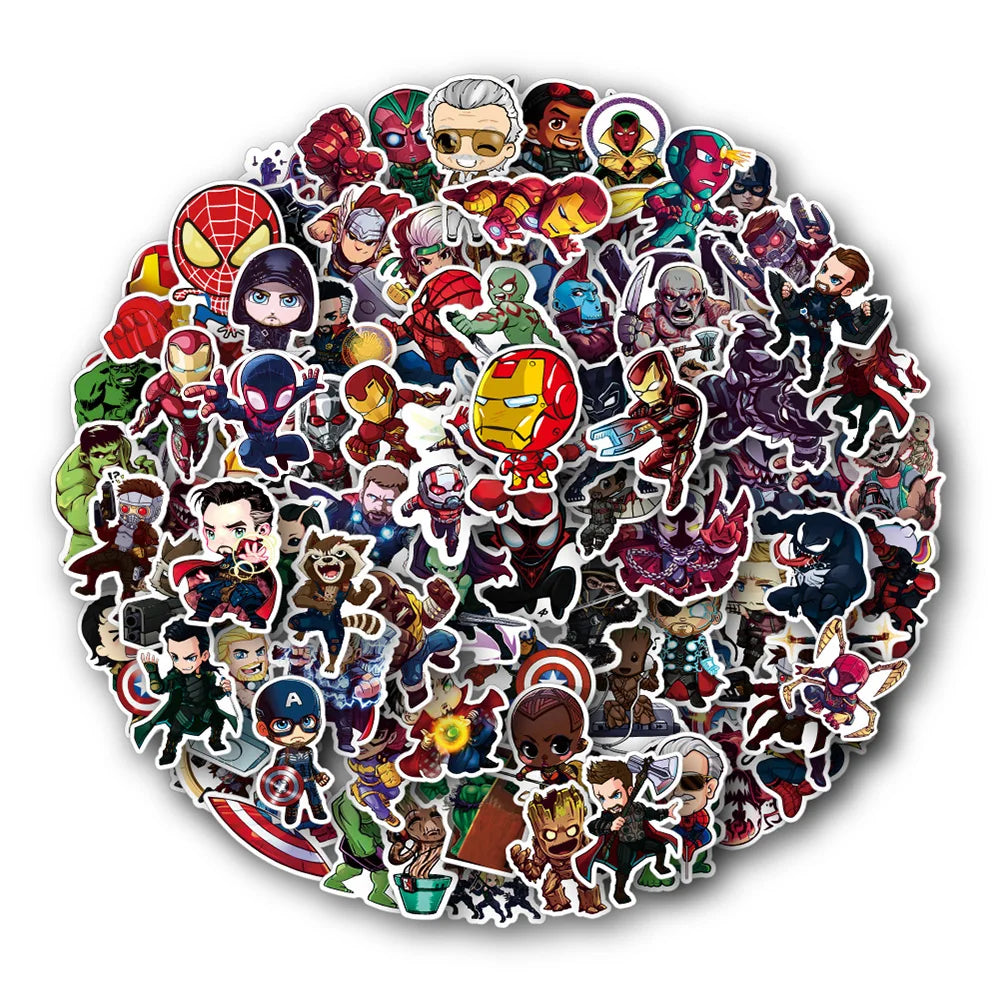 Disney Cool Super Kahraman Anime Sticker Set | Sticker Master