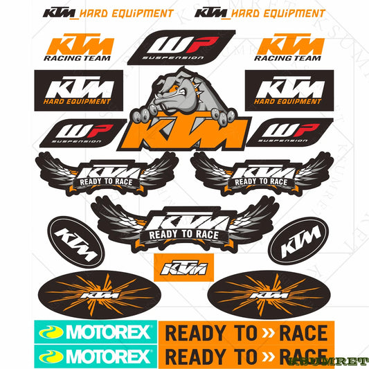 KTM Ready To Race Sticker Set Waterproof | Sticker Master