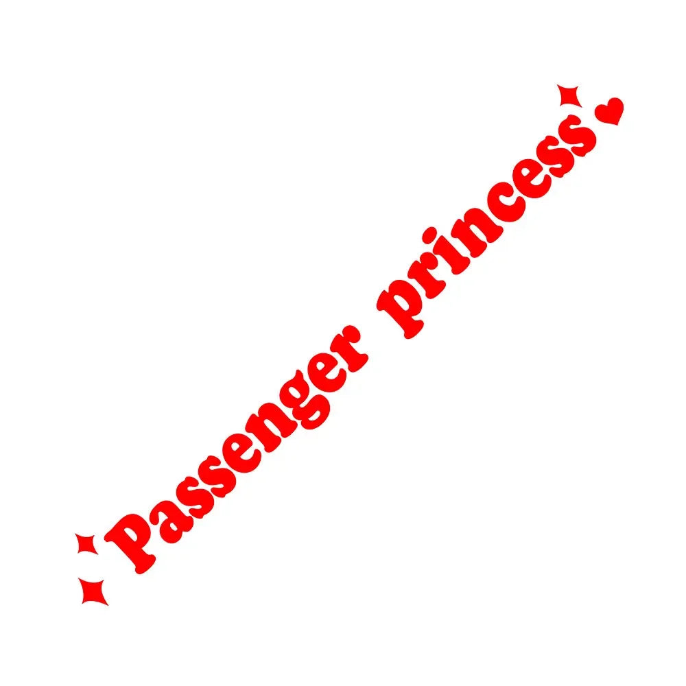 Sticker Master Passenger Princess Araba Stickerı - Sevimli Ayna Stickerı
