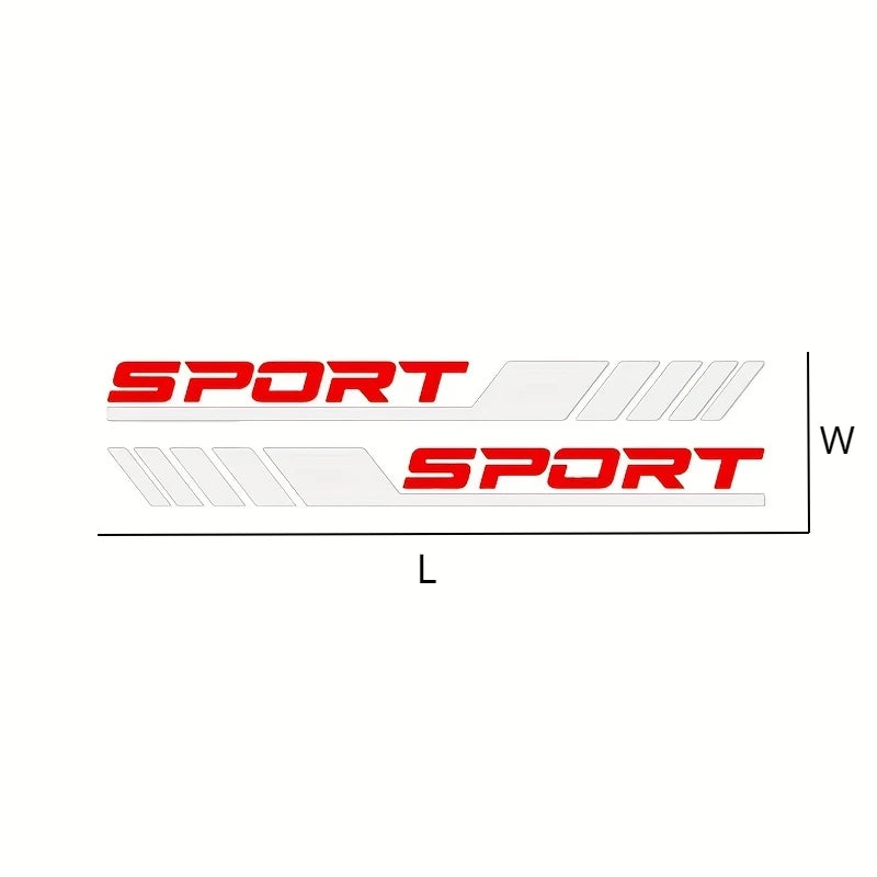 Sticker Master Sport Yan Şerit Kapı Sticker Seti (4 Parça)