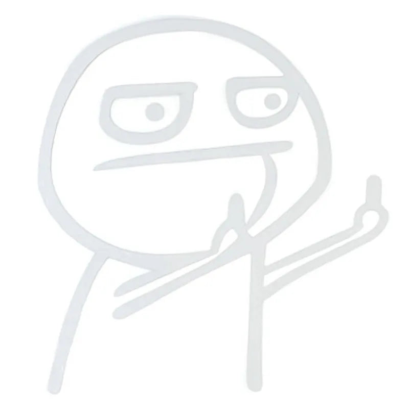 Sticker Master Komik Meme Araba Stickerı (Despise)