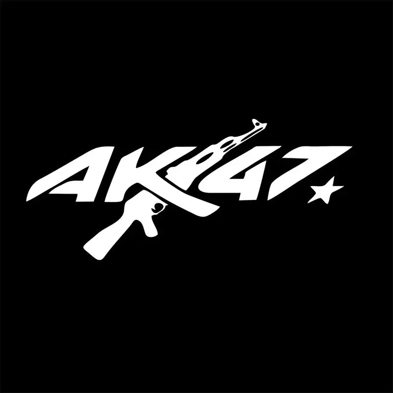 Sticker Master A0K47 Silah Yaratıcı AK-47 Araba Sticker Oto Gövde Tampon Pencere Motosiklet Dizüstü Duvar Vinil Film Çıkartması Araba Aksesuarları