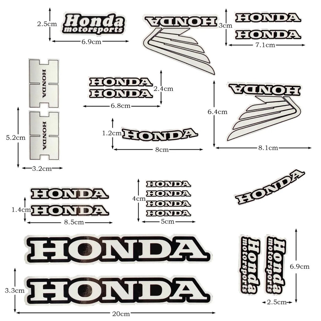 Honda Logo Motosiklet Sticker Seti | Sticker Master