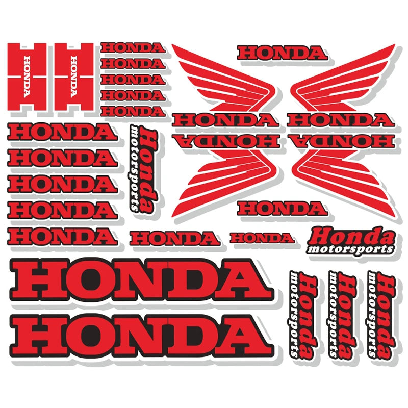 Honda Logo Motosiklet Sticker Seti | Sticker Master