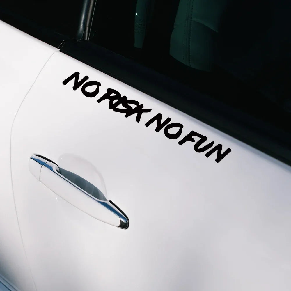 NO RISK NO FUN Motivasyon Araba Stickerı | Sticker Master