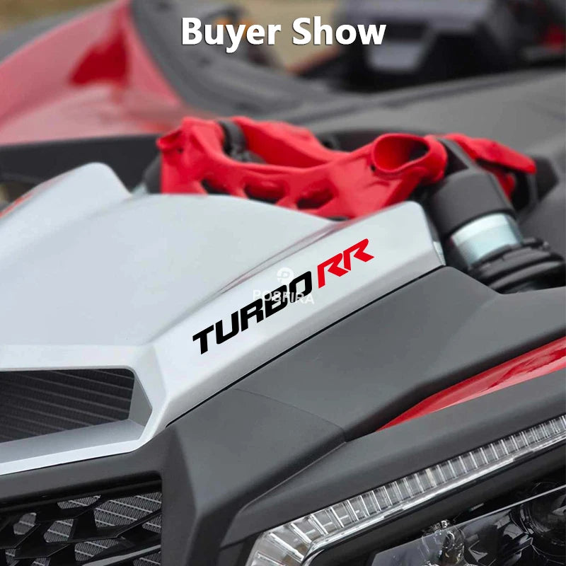 Can-Am Maverick X3 Turbo RR Sticker Seti | Yan Panel ve Kapı Logosu