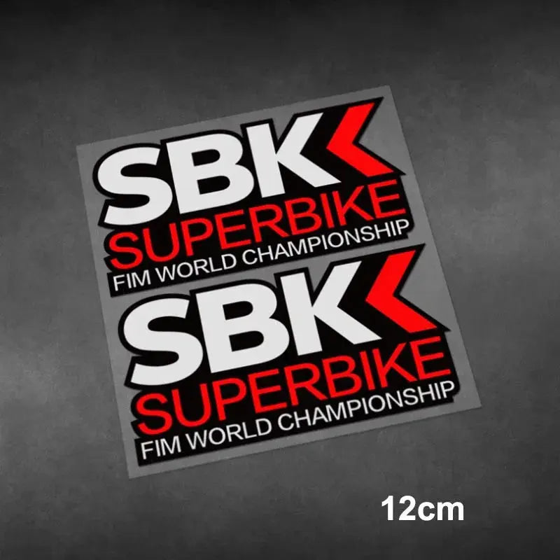 SBK Sticker | Superbike Dünya Şampiyonası FIM Yarış Logosu (12cm) Sticker Master