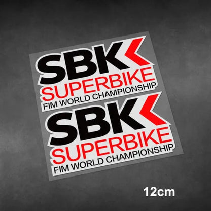 SBK Sticker | Superbike Dünya Şampiyonası FIM Yarış Logosu (12cm) Sticker Master