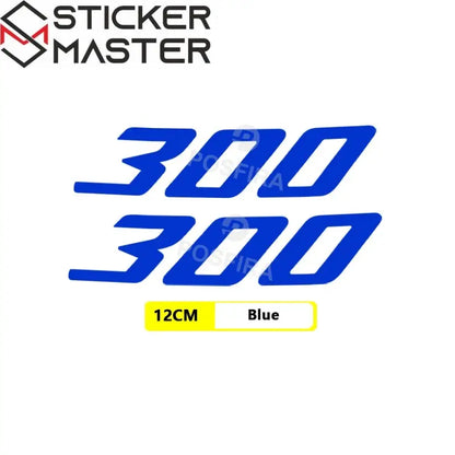 SYM 300 Uyumlu Sticker Seti | Su Geçirmez "300" Motor Etiketi Sticker Master