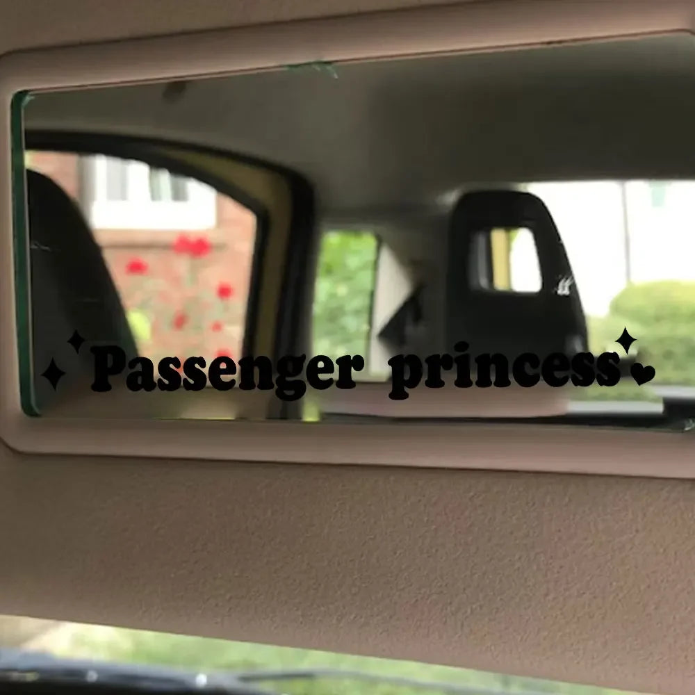Sticker Master Passenger Princess Araba Stickerı - Sevimli Ayna Stickerı