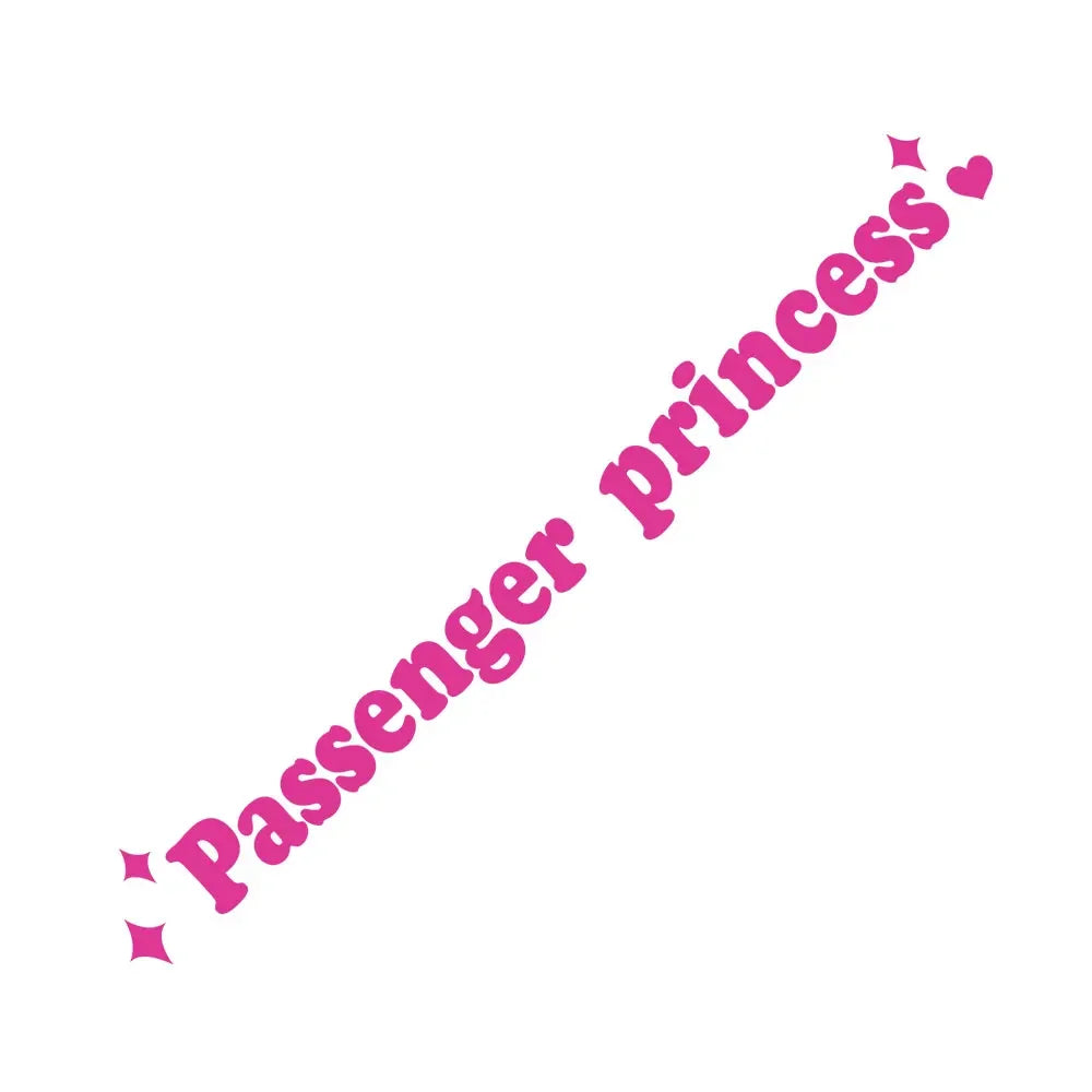 Sticker Master Passenger Princess Araba Stickerı - Sevimli Ayna Stickerı