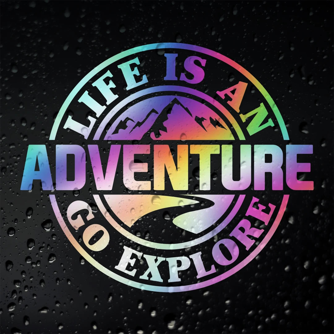 Life Is An Adventure Go Explore Macera Stickerı | Sticker Master