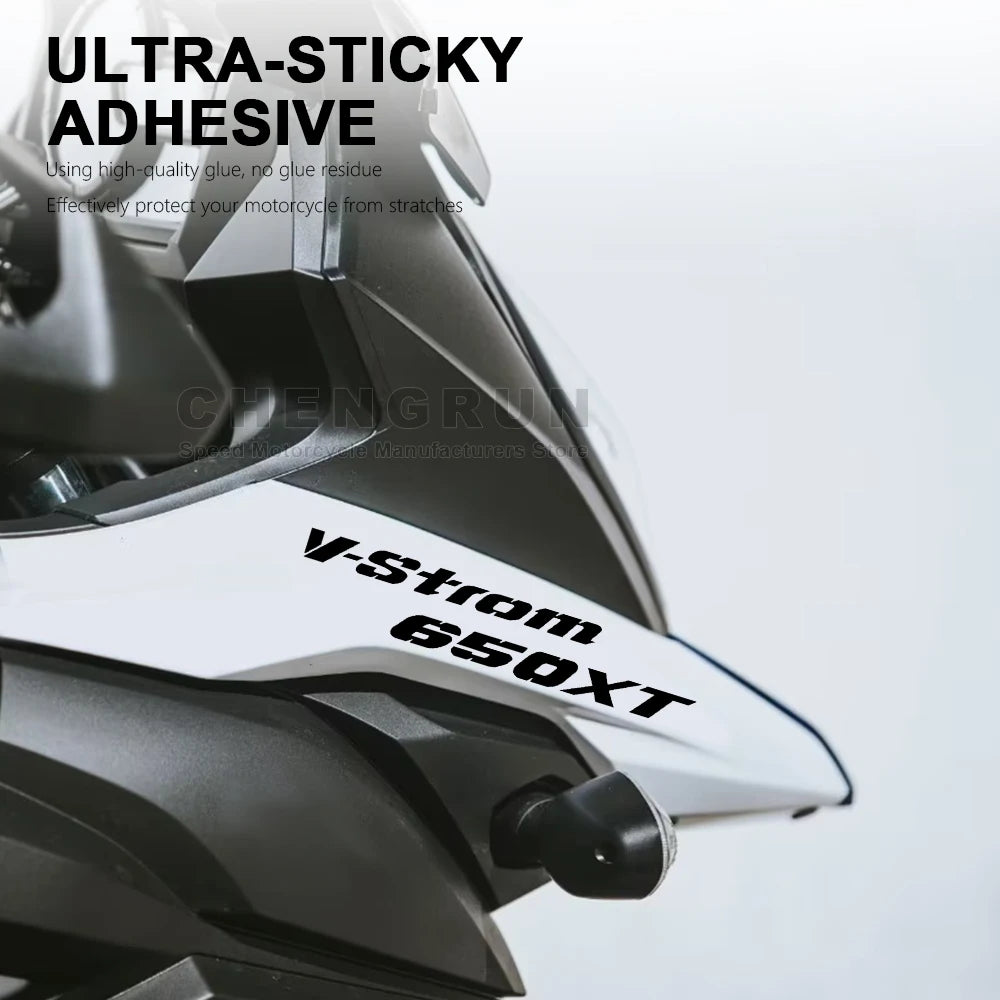 Sticker Master V-Strom 650 XT Gövde Sticker Seti – Su Geçirmez Sportif Tasarım (2015-2024)