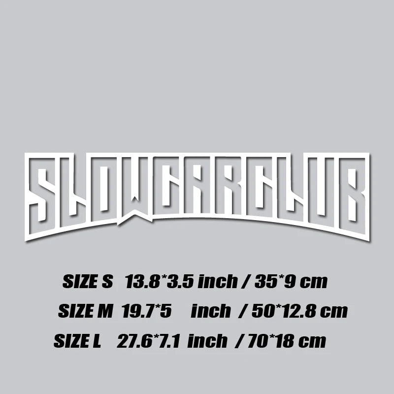 Sticker Master "SLOW CAR CLUB" JDM Ön Cam Sticker
