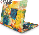 Sanatsal Fırça Darbeli Laptop Sticker Abstract Expressionism | Sticker Master