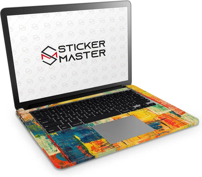 Sticker Master Abstract Expressionism Evrensel Sticker Dizüstü Bilgisayar Vinil Sticker Decal 12" 13" 13.3" 14" 15" 15.4" 15.6 inç Dizüstü Bilgisayar Çıkartma Koruyucu Macbook Asus Acer Hp Lenovo Huawei Dell İçin - Sticker Master