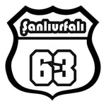 Sticker Master Şanlıurfalı 63 Sticker – Araba, Laptop, Kask, Motor İçin Dayanıklı Etiket 12 Cm Sticker Master