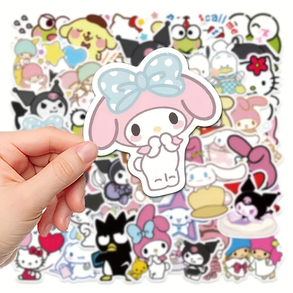 Hello Kitty Kuromi Melody Stil Sticker Seti | Sticker Master - Sticker Master