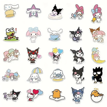 Hello Kitty Kuromi Melody Stil Sticker Seti | Sticker Master - Sticker Master