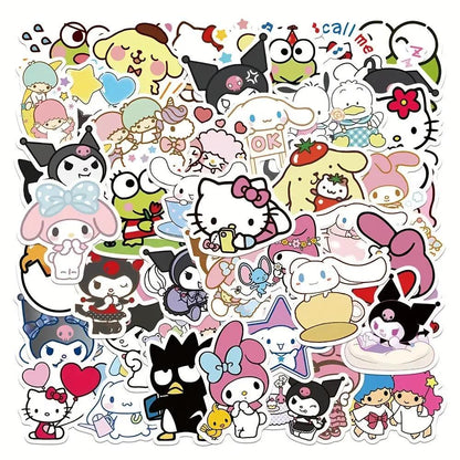 Hello Kitty Kuromi Melody Stil Sticker Seti | Sticker Master - Sticker Master