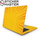Sarı Çizgi Roman Laptop Sticker Seti - Pop Art Tasarım | Sticker Master