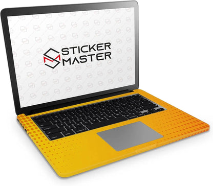Sticker Master Stylish Set Yellow Evrensel Sticker Dizüstü Bilgisayar Vinil Sticker Decal 12" 13" 13.3" 14" 15" 15.4" 15.6 inç Dizüstü Bilgisayar Çıkartma Koruyucu Macbook Asus Acer Hp Lenovo Huawei Dell İçin - Sticker Master