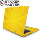 Sarı Pop Art Laptop Sticker Seti 3'ü 1 Arada | Sticker Master