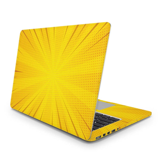 Sticker Master Yellow Comic Evrensel Sticker Dizüstü Bilgisayar Vinil Sticker Decal  12" 13" 13.3" 14" 15" 15.4" 15.6 inç Dizüstü Bilgisayar Çıkartma Koruyucu Macbook Asus Acer Hp Lenovo Huawei Dell İçin - Sticker Master