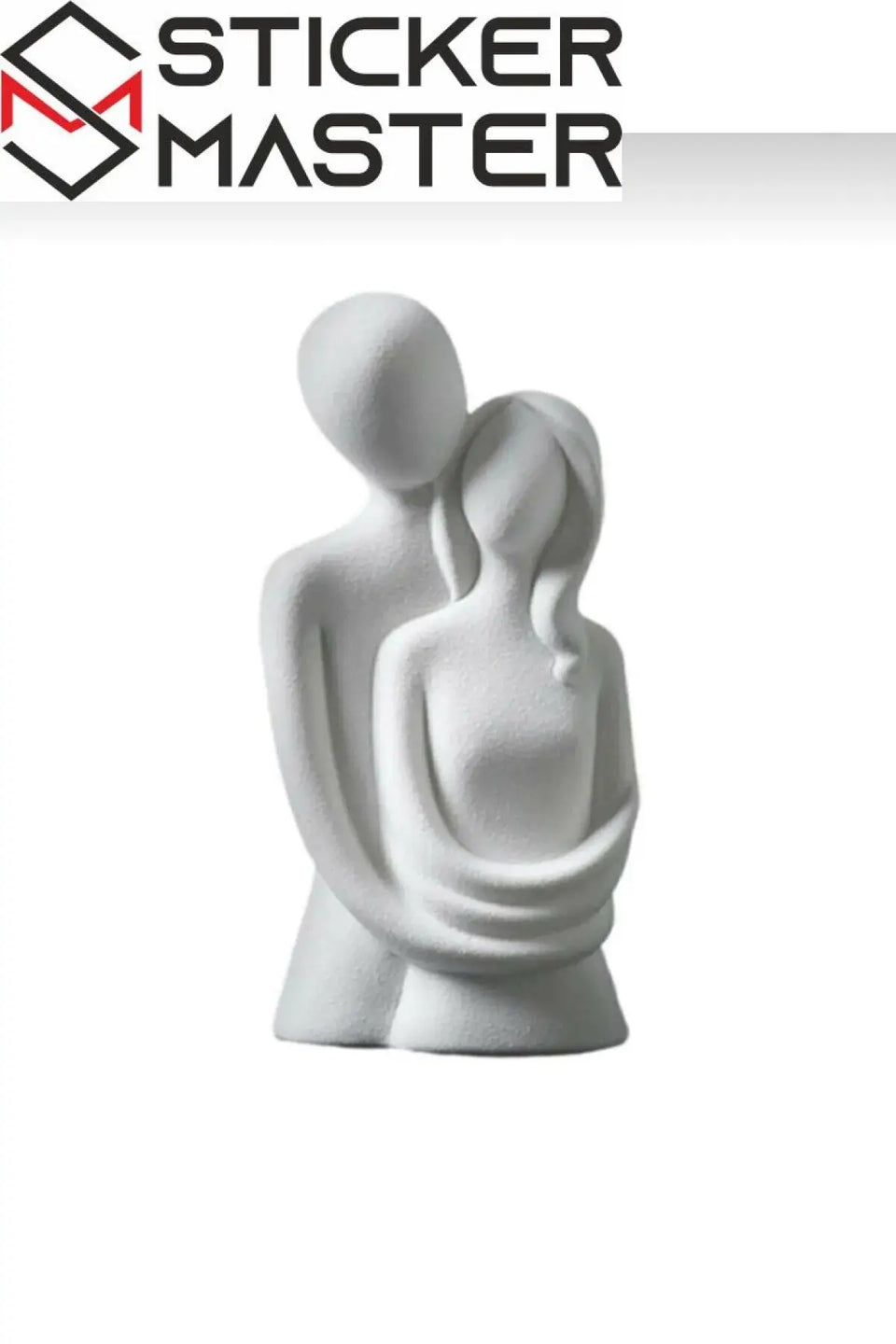 Sticker Master Sevgili Aşıklar Sarılmış Çift Biblo – Romantik Dekoratif Hediyelik Eşya - Sticker Master