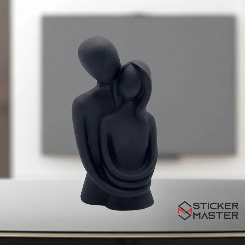 Sticker Master Sevgili Aşıklar Sarılmış Çift Biblo – Romantik Dekoratif Hediyelik Eşya - Sticker Master