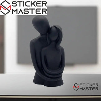 Sticker Master Sevgili Aşıklar Sarılmış Çift Biblo – Romantik Dekoratif Hediyelik Eşya - Sticker Master