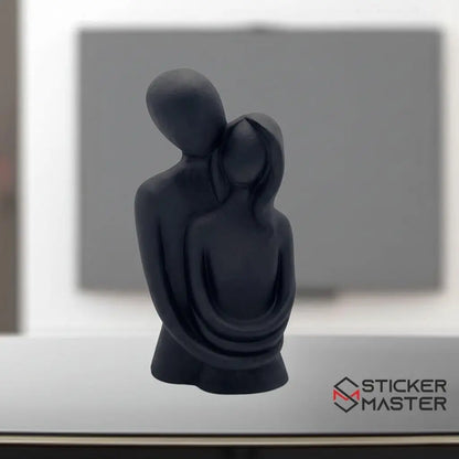 Sticker Master Sevgili Aşıklar Sarılmış Çift Biblo – Romantik Dekoratif Hediyelik Eşya - Sticker Master